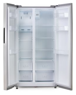 Lednička s mrazákem - D - 555 L - nerezová ocel - DO99506M, Objem chladničky: 349 l, Objem mrazáku: 206 l, Třída: D