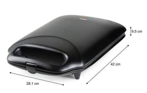 Sendvičovač XXL na 4 sendviče - černý - DOMO DO9296C, Příkon (W) 1800,  povrch bez PFAS