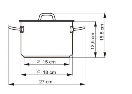 Hrnec IDEAL s poklicí, průměr 18cm, objem 3.0l