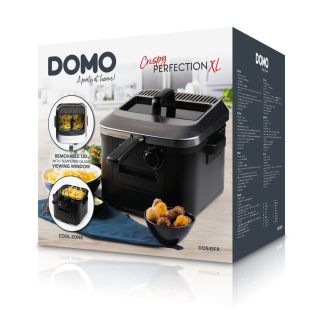 Fritéza s vyjímatelnou nádobou - 4 litry - DOMO DO545FR, Objem: 4 l, Příkon: 2000 W, Vyjímatelná nádoba