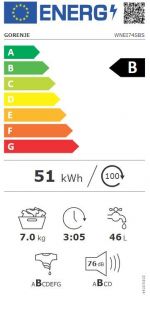 Pračka Gorenje WNEI74SBS SteamTech