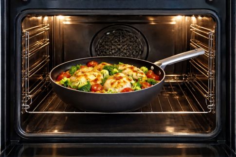 DOMO pánev Wok ALL IN - 28 cm, indukce, nerez rukojeť