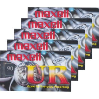 UR 90 audiokazeta 5PK 124036 MAXELL