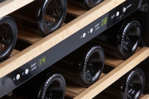 Domácí vinotéka na 45 lahví - dvouzónová - DOMO DO918WK