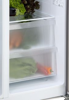 Lednička s mrazákem - D - 555 L - nerezová ocel - DO99506M, Objem chladničky: 349 l, Objem mrazáku: 206 l, Třída: D