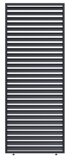 PANEL ZASTÍNĚNÍ, FIXNÍ LAMELY, HORIZONTÁLNÍ 1 m pro bioklimatickou pergolu 