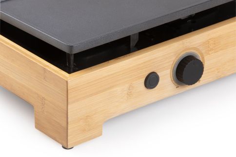 Stolní elektrický gril Plancha - Bamboo Style - DOMO DO9271G, 1 800 W, termostat, plocha 42 x 28 cm