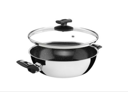 Pánev CERAMMAX PRO COMFORT, s poklicí, průměr 26 cm, objem 3.4 l, černý GRANIT