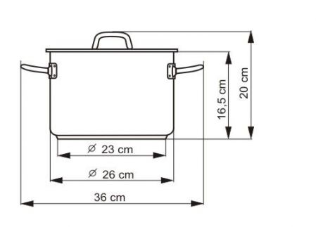 Hrnec IDEAL s poklicí, průměr 26cm, objem 8.0l