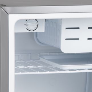 Lednice s mrazící přihrádkou - stříbrná - PRIMO PR154FR, Objem: 66 l *, Třída: E, (š x h x v): 44,5 x 51 x 63 cm