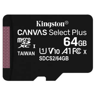 Paměťová karta Kingston Canvas Select Plus MicroSDXC 64GB UHS-I U1 (100R/10W)