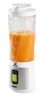 Aku smoothie mixér X-Power to go 120W - bílý - DOMO DO752BL, Příkon:120 W, Objem: 600 ml, USB dobíjení, dlouhá výdrž baterie