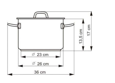 Hrnec IDEAL s poklicí, průměr 26cm, objem 6.5l