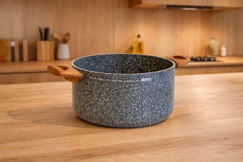 DOMO hrnec Ecopan 20 cm 2,5 l, GRANIT, indukce