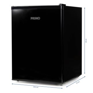 Lednice s mrazící přihrádkou - černá - PRIMO PR155FR, Objem: 66 l *, Třída: E, (š x h x v): 44,5 x 51 x 63 cm