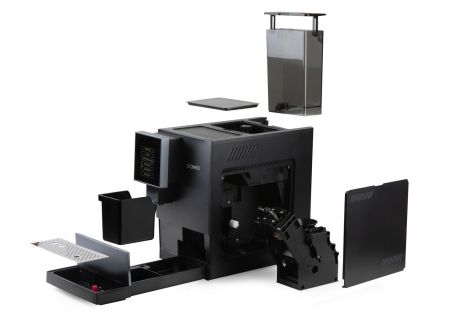 Automatický Espresso kávovar - černo šedý - DOMO DO744K, 1 350 W, 19 barů, LCD displej