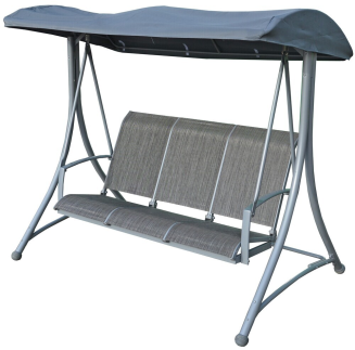 HOLLYWOOD zahradní houpačka kovová - šedá