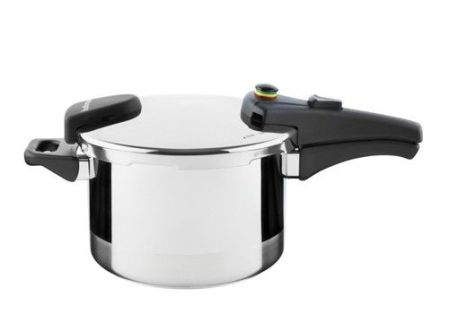 Tlakový hrnec BIOMAX s BIO ventilem, průměr 22 cm, objem 6.0 l, keramický povrch černý granit