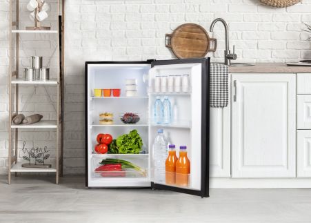 Lednice bez mrazáku - černá - PRIMO PR181FR, Objem: 94 l *, Třída: D, (š x h x v): 47 x 44,5 x 87 cm