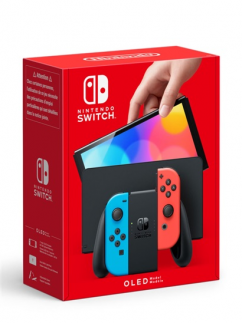 Nintendo Switch OLED neon red&blue