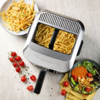 Fritéza s vyjímatelnou nádobou - 4 litry - DOMO DO545FR, Objem: 4 l, Příkon: 2000 W, Vyjímatelná nádoba
