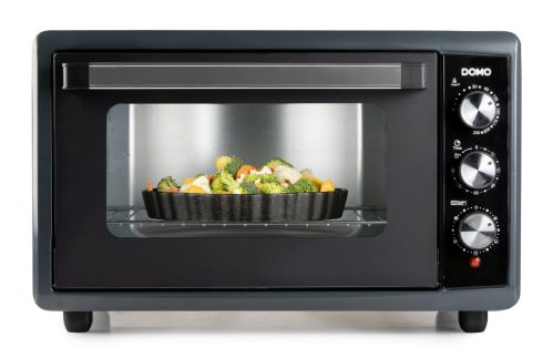 Elektrická trouba - 50 litrů - DOMO DO808GO, Příkon: 2 000 W, Objem: 50 litrů, Zaoblená zadní stěna