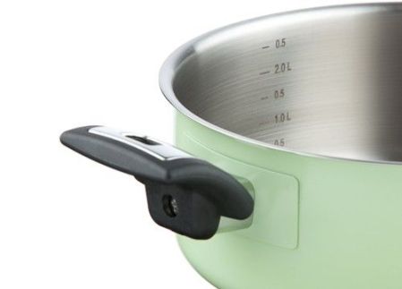 Kastrol COMFORT GREEN s poklicí, průměr 22 cm, objem 3.0 l