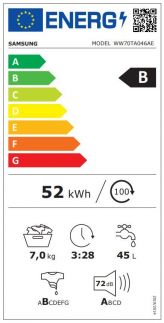 Pračka Samsung WW70TA046AE/LE