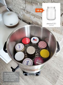 Zavařovací hrnec nerezový s LCD - DOMO DO42327PC, Objem: 27 l, Příkon: 2000 W