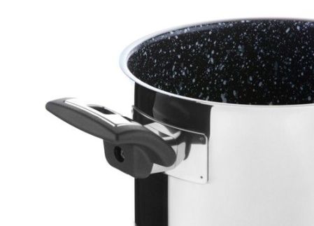 Hrnec CERAMMAX PRO COMFORT s poklicí, průměr 18 cm, objem 3.0 l, keramický povrch černý granit