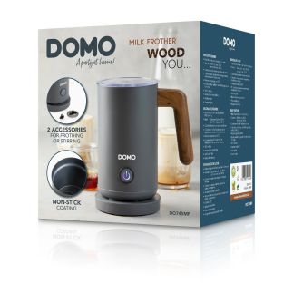 Napěňovač mléka - WOOD YOU - DOMO DO745MF, Příkon: 500 W, STRIX