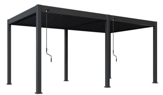 Bioklimatická pergola INTRO NEO 5,3x3 m, hliník a ocel - volně stojící