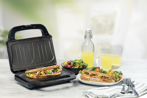 Sendvičovač na 2 XL sendviče - nerez - DOMO DO9195C, Příkon: 900W, nerez