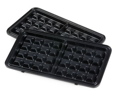 Sendvičovač - Gril - Vaflovač - 3v1 - černý - DOMO DO9278C, příkon 1 100 W, termostat, černá barva