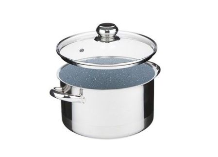 Hrnec CERAMMAX PRO STANDARD s poklicí, průměr 22 cm, objem 4.5 l, keramický povrch šedý granit