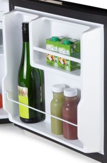 Mini lednice s mrazící přihrádkou - černá - E - PRIMO PR126FR, Objem: 43 l, Třída: E, (š x h x v): 47,2 x 45 x 49,5 cm