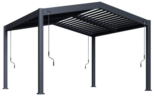 Bioklimatická pergola APEX 3,6x4 m, hliník - volně stojící