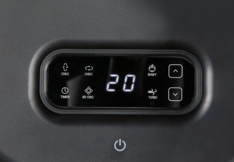 Stojanový ventilátor s 3D oscilací - DOMO DO8155, 33 cm, dálkové ovládání 