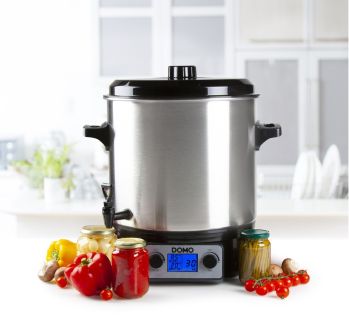 Zavařovací hrnec nerezový s LCD - DOMO DO42325PC, plnoautomat, 27 l, 2000 W