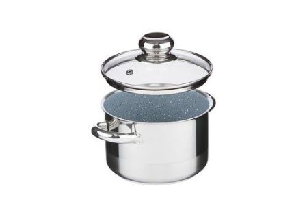 Hrnec CERAMMAX PRO STANDARD s poklicí, průměr 15 cm, objem 1.5 l, keramický povrch šedý granit