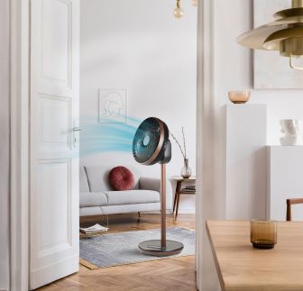 Stojanový ventilátor s 3D oscilací - DOMO DO8155, 33 cm, dálkové ovládání 