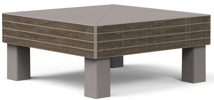 ELEMENTS SIGNATURE zahradní plastový stůl - walnut