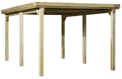 WEKA Dřevěný přístřešek na auto 617 (3x5 m)