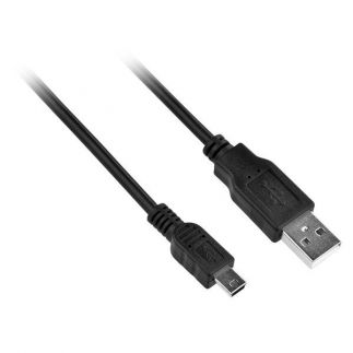 Kabel GoGEN USB/mini USB, 1,5m - černý
