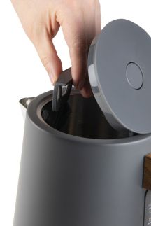 Rychlovarná konvice - nerez, šedá - WOOD YOU - DOMO DO9268WK, Objem: 1,7 l, Příkon: 2 200 W