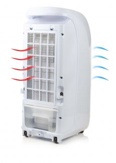 Mobilní ochlazovač vzduchu - QUIGG AC4-FA, Příkon: 70 W, Objem nádržky: 4,5 l