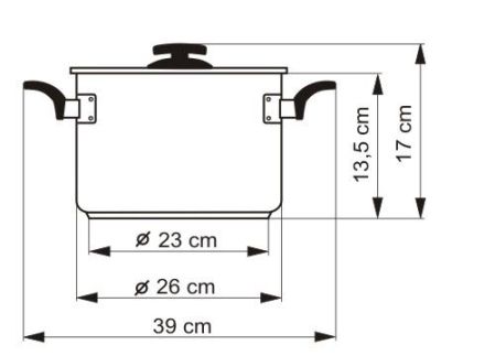 Hrnec COMFORT GREEN s poklicí, průměr 26 cm, objem 6.5 l
