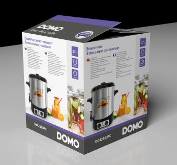 Zavařovací hrnec nerez - plastový kohout - DOMO DO42323PC, 2000W