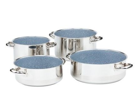 Sada nádobí CERAMMAX PRO STANDARD, 8 dílů, keramický povrch šedý granit