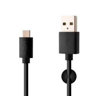 Fixed 2m USB-C kabel, černý FIXD-UC2M-BK